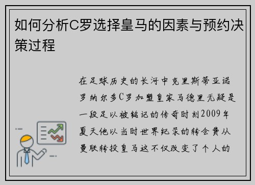 如何分析C罗选择皇马的因素与预约决策过程